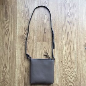 NEW Taupe Vegan Leather Shoulderbag/Crossbody Bag